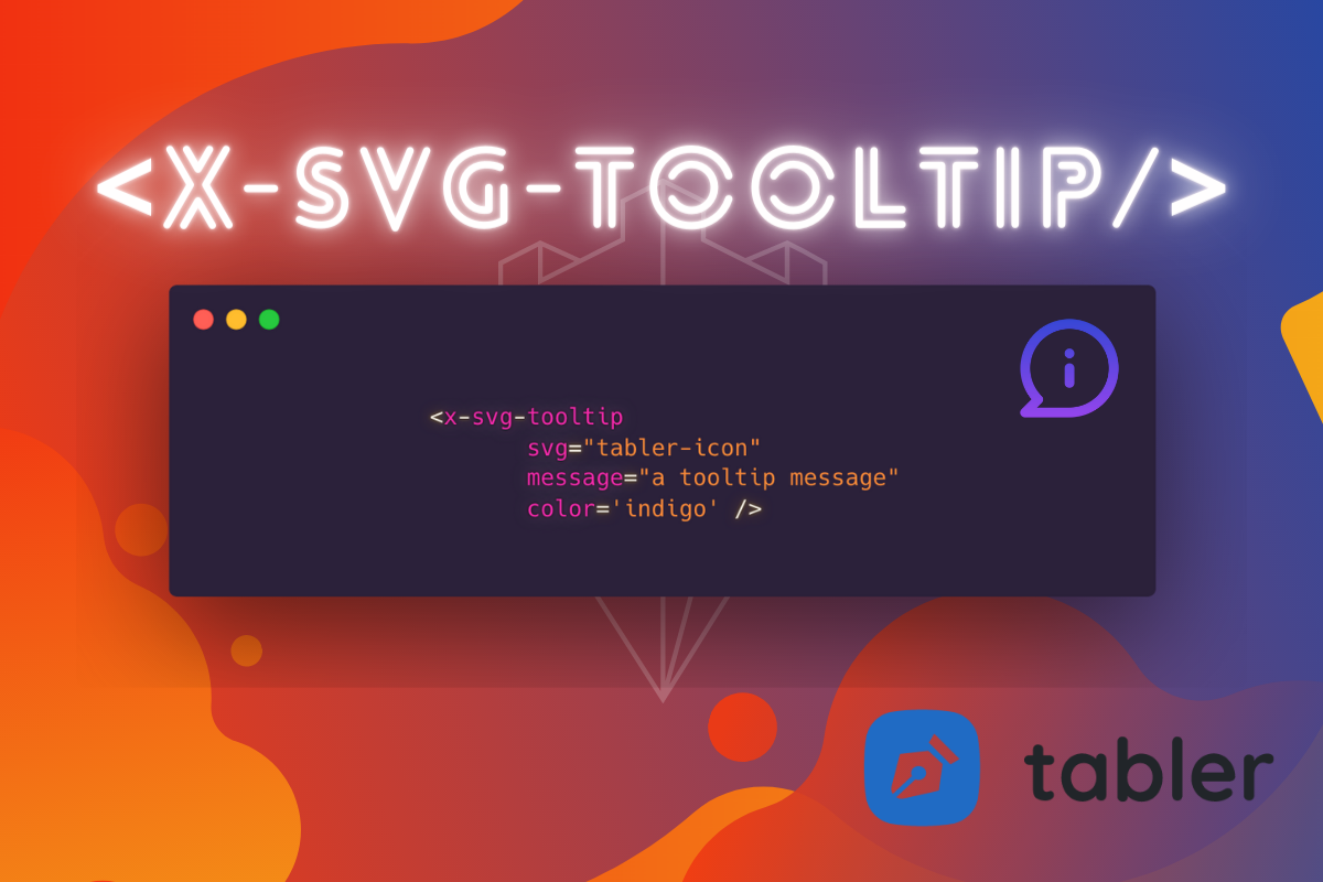 Laravel blade tooltip svg component